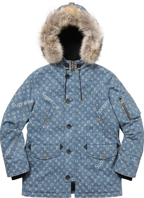 supreme louis vuitton parka price|supreme x Louis Vuitton jacket.